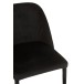 Chaise en métal noir 58x51x80 cm