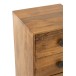 Meuble 4 tiroirs en bois marron 40x40x88 cm