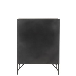 Armadio a 9 sportelli in metallo nero 86x41x113.5 cm