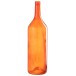 VASE BOUTEILLE LONG VERRE ORANGE LARGE