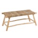 Banc en bois naturel 100.5x43.5x45 cm