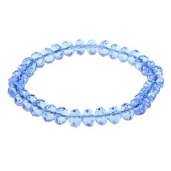 BRACEL. ELAST.6X8MM CRIST BLEU CLAIR