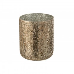 Bougie parfumée 120H dans pot en verre Bronze 20x20x25 cm