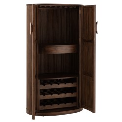 Armoire bar en bois de manguier 164x90x55 cm