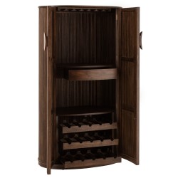 Armoire bar en bois de manguier 164x90x55 cm