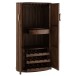 Armoire bar en bois de manguier 164x90x55 cm