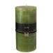 Bougie cylindrique 140H en Paraffine vert 10x10x20 cm