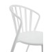 Chaise en Plastique Blanc 56x56x84cm