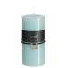 Bougie cylindrique 72H en Paraffine Azur 7x7x15 cm