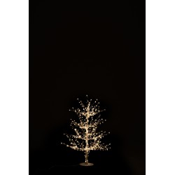 Arbre nu avec led en métal blanc 77x77x125 cm