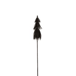 Décoration sapin sur pic noir 52cm