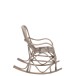 Chaise à bascule en bois gris 98x55.5x93.5 cm