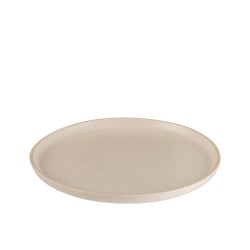 Assiette bord haut en céramique ivoire 26cm x 2cm