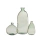 Vase dame jeanne en verre vert 33x33x32 cm