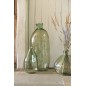 Vase dame jeanne en verre vert 33x33x32 cm