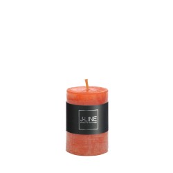 Bougie cylindrique 18H en Paraffine orange 5x5x7.5 cm