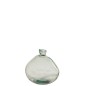 Vase dame jeanne en verre vert 33x33x32 cm