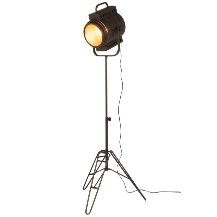 Lampe sur pied en métal noir 60x50x170 cm