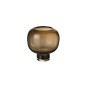 Vase boule sur pied marron 20x20x20 cm