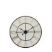 Reloj de metal plateado - negro - dorado de 70x70x5 cm