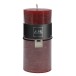 Bougie cylindrique en Paraffine rouge 7x7x15 cm