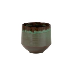 Macetero de cerámica verde 20x20x20cm
