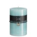 Bougie cylindrique 120H en Paraffine Azur 10x10x15 cm