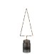 Sapin de Noël artificiel en métal noir 10x6x35 cm