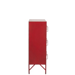 Armoire 9 portes à clés en métal Rouge 86x42x113,7cm