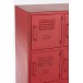 Armoire 9 portes à clés en métal Rouge 86x42x113,7cm