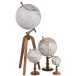 GLOBE SUR PIED BOIS BLANC / NATUREL 104 cm