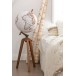 GLOBE SUR PIED BOIS BLANC / NATUREL 104 cm