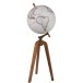 GLOBE SUR PIED BOIS BLANC / NATUREL 104 cm