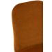 Chaise 4 pieds en textile ocre 46.5x44.5x86 cm