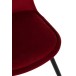 Chaise 4 pieds en textile Bordeaux 46.5x44.5x86 cm