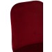 Chaise 4 pieds en textile Bordeaux 46.5x44.5x86 cm