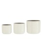 Cache-pot en céramique brillant couleur blanc D12cm