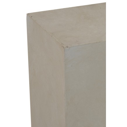 Colonne décorative rectangulaire en argile beige 81 cm