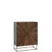 Armoire 2 portes en bois naturel 85x42x111 cm