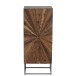 Armoire 5 tiroirs en bois naturel 45.5x37x110 cm