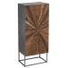 Armoire 5 tiroirs en bois naturel 45.5x37x110 cm