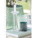 Chandelier lisse en verre transparent 9x9x18.5 cm