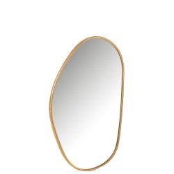 MIRROR ABSTR MDF/GLASS GOLD  L