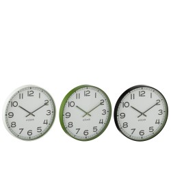 Horloge murale en plastique multicolore 40x40x4 cm