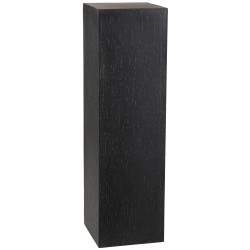 Colonne décorative rectangulaire en argile noire 35x25x121 cm