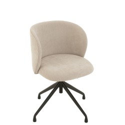 chair rotating textile beige