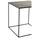 Set de 2 tables gigognes en aluminium noir 50.5x50.5x55.5 cm