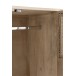 Armoire 3 portes et 4 tiroirs en bois naturel 115x45x175.5 cm