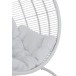 Chaise suspendue en métal Blanc 119x110x193cm