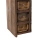 Armoire 12 tiroirs en bois marron 37.5x34x82.5 cm